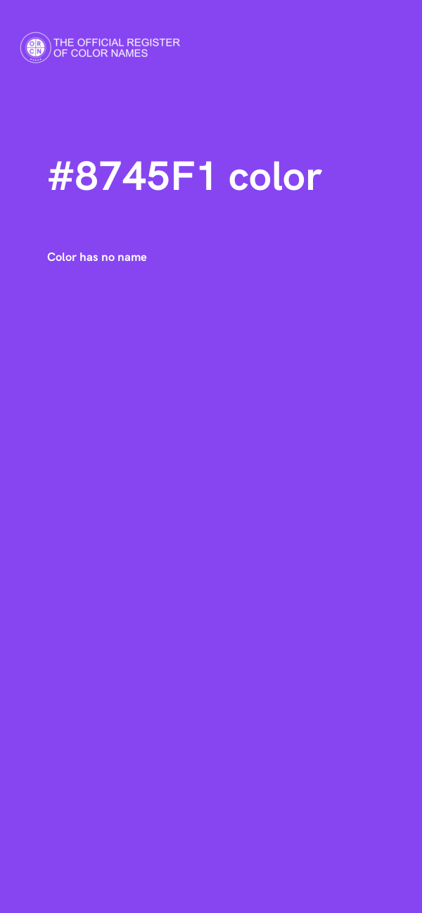 #8745F1 color image