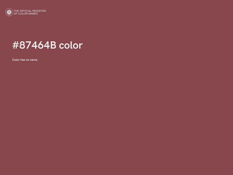 #87464B color image