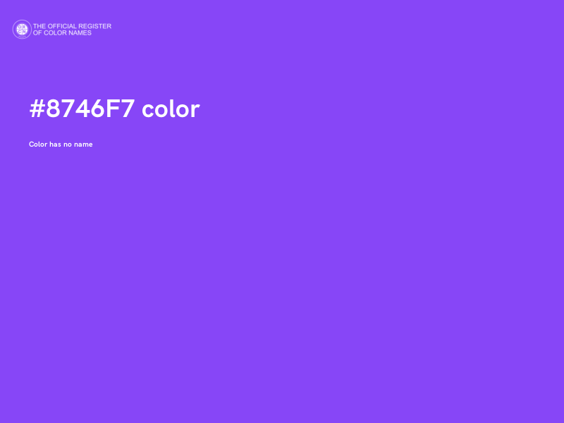#8746F7 color image