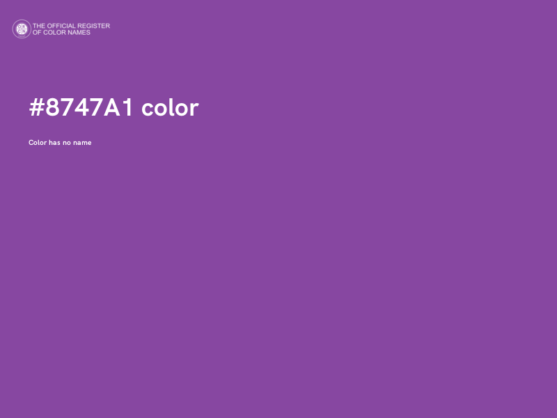 #8747A1 color image