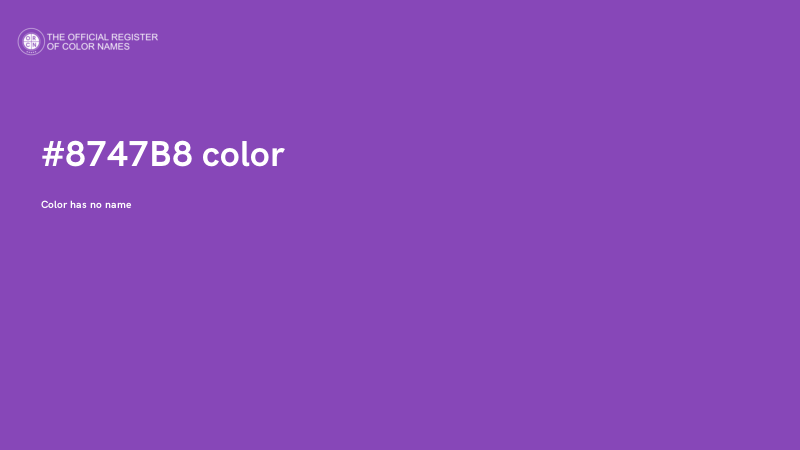 #8747B8 color image