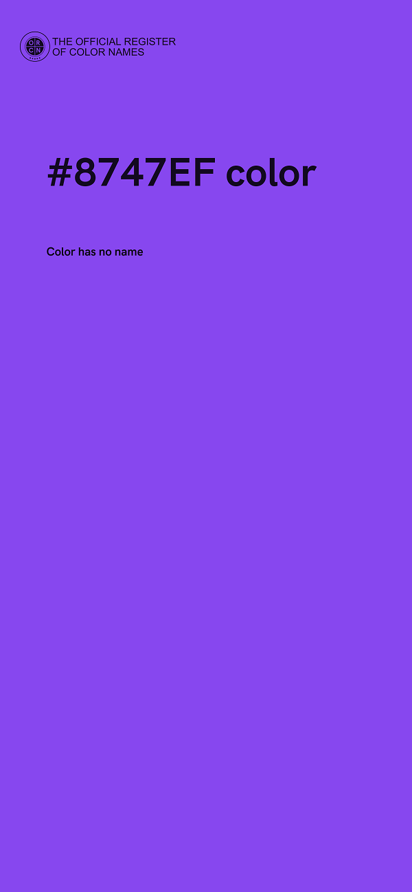 #8747EF color image