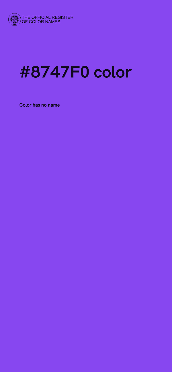 #8747F0 color image
