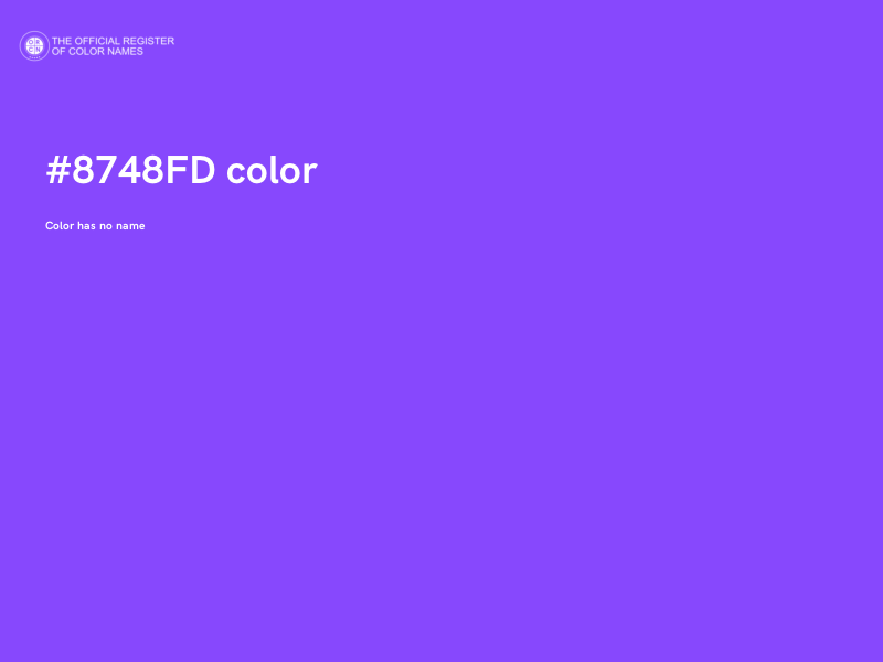 #8748FD color image