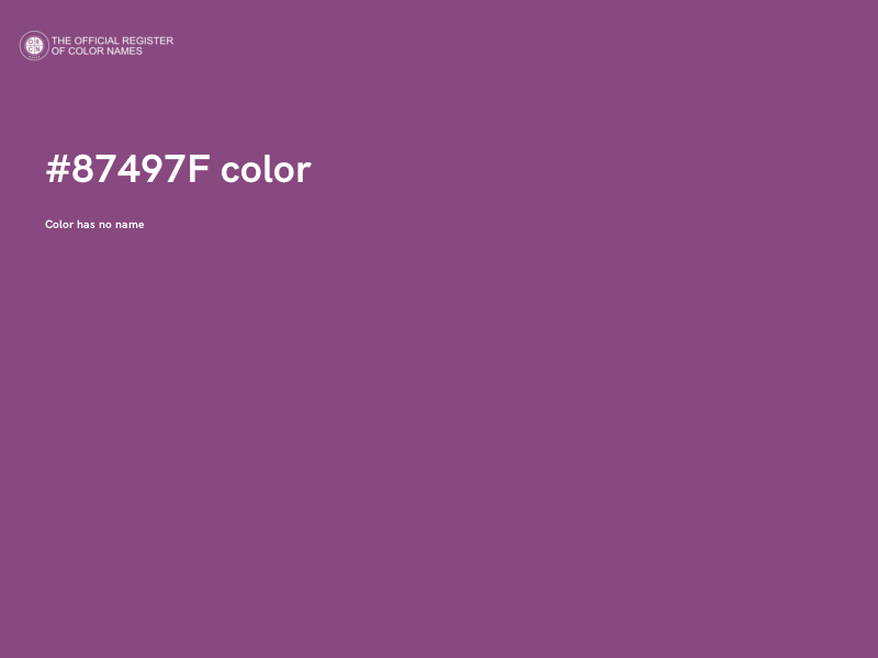 #87497F color image