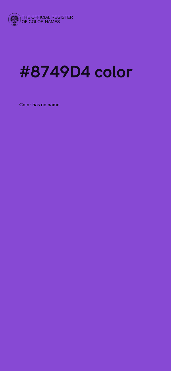 #8749D4 color image