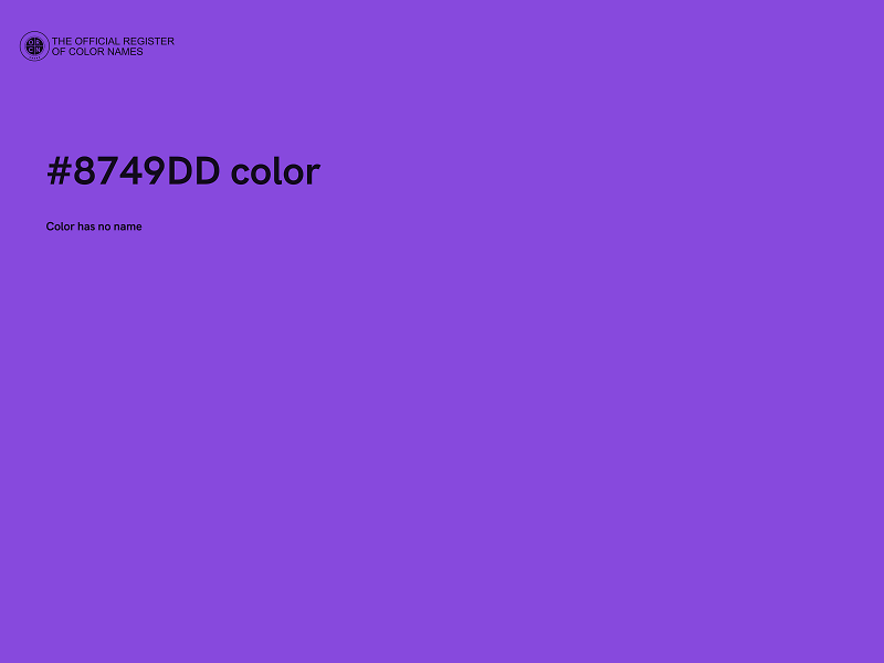 #8749DD color image