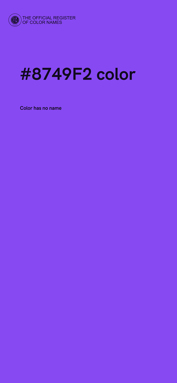 #8749F2 color image