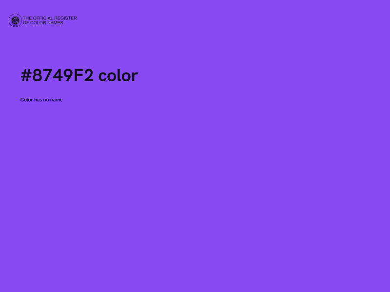 #8749F2 color image