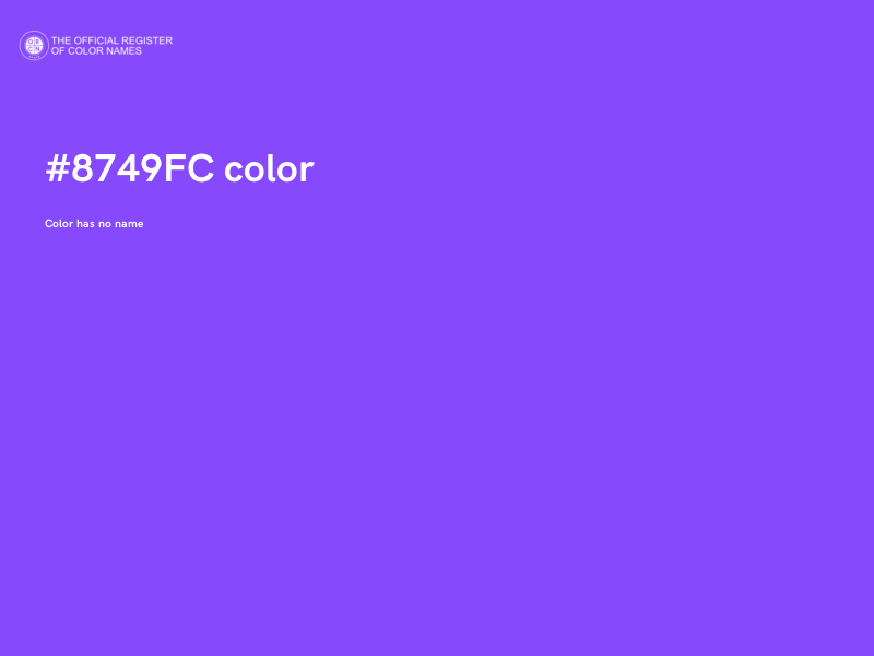 #8749FC color image