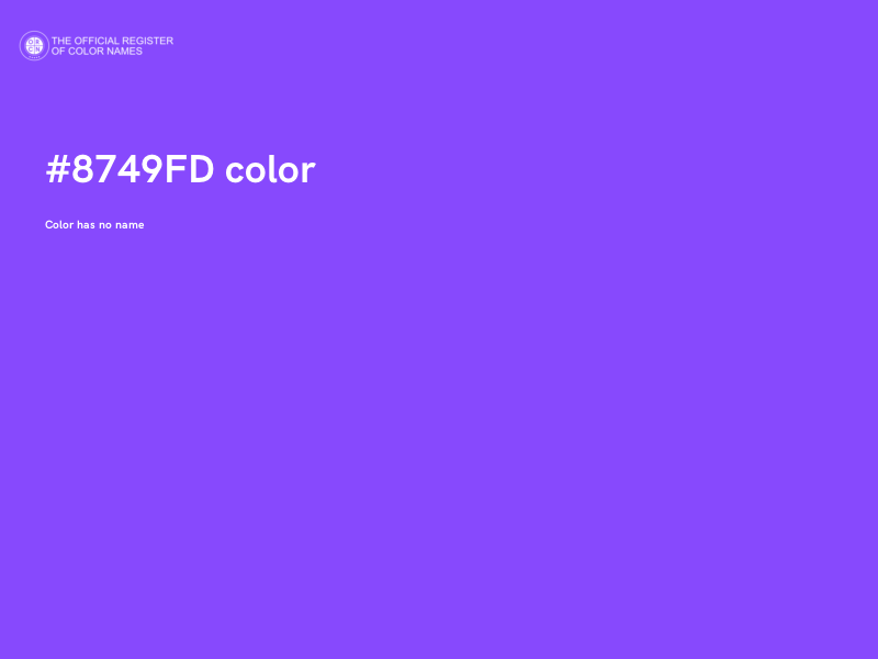 #8749FD color image