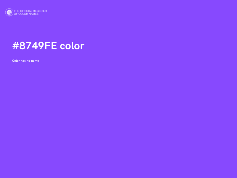 #8749FE color image
