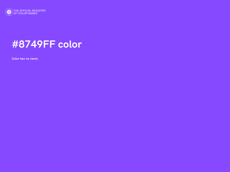 #8749FF color image