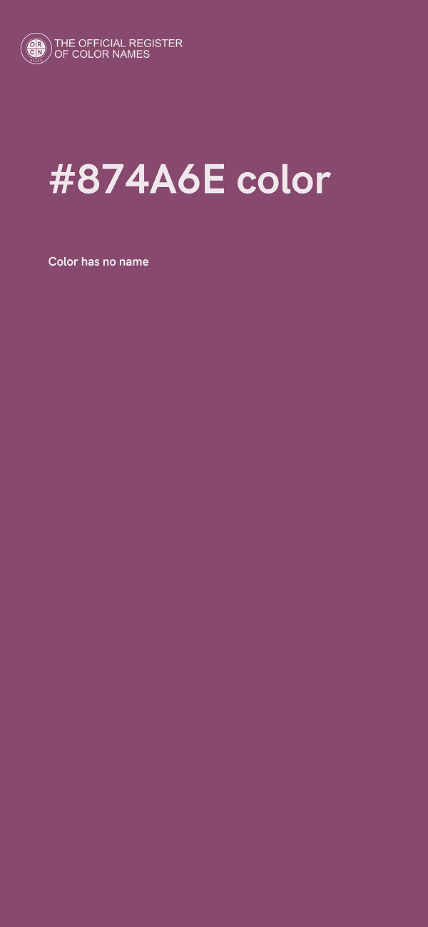 #874A6E color image