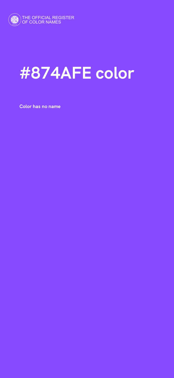 #874AFE color image