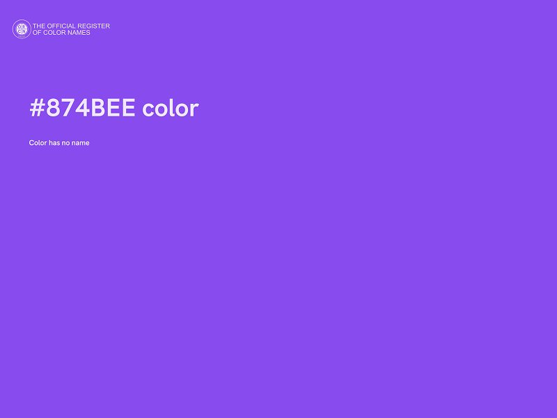#874BEE color image