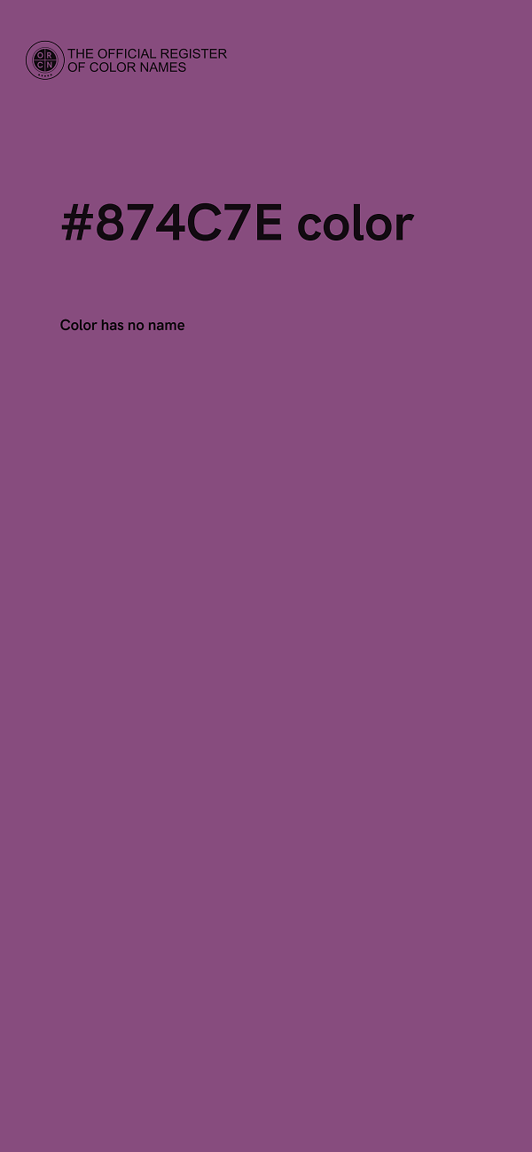 #874C7E color image