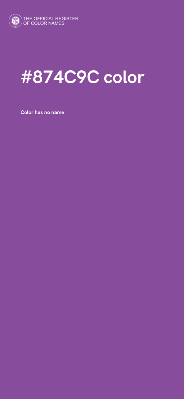 #874C9C color image