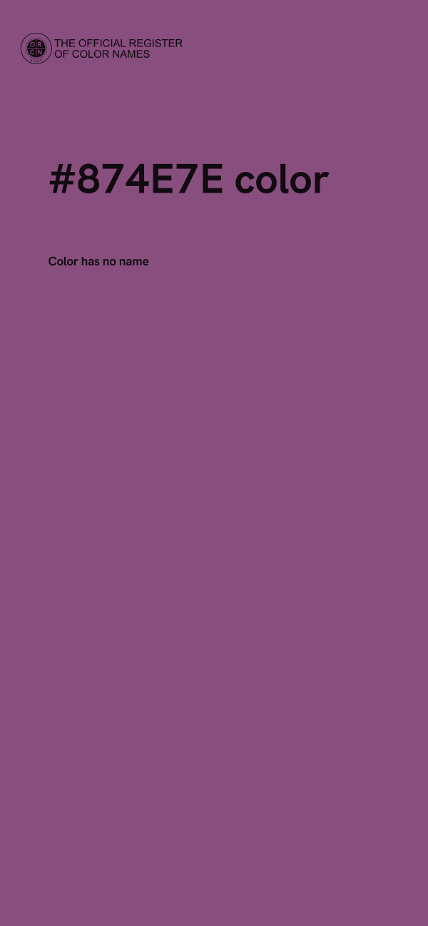 #874E7E color image