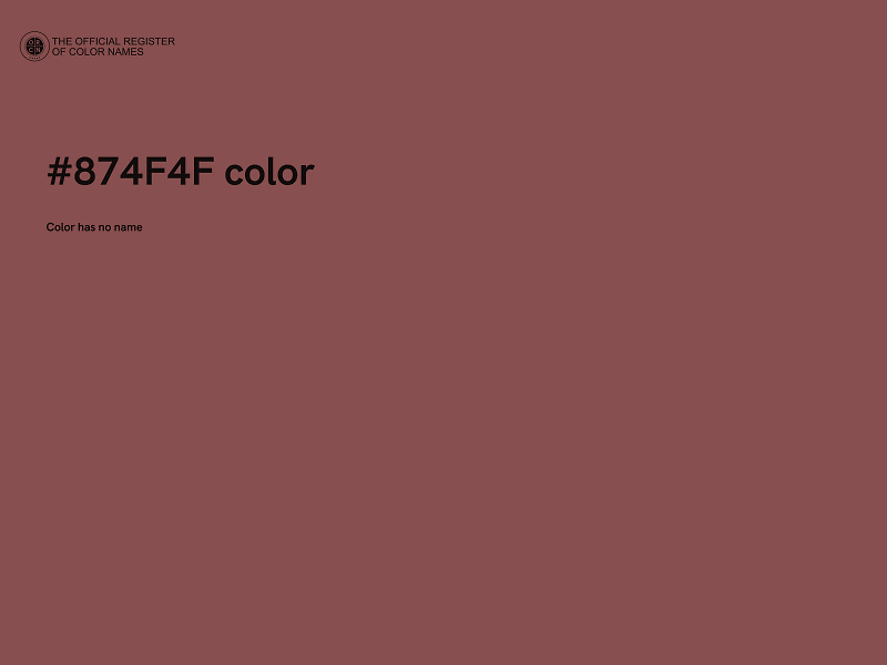 #874F4F color image