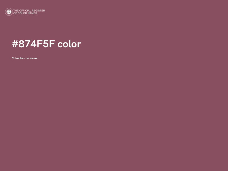 #874F5F color image