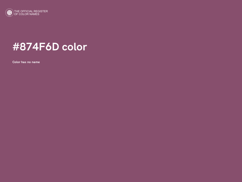 #874F6D color image