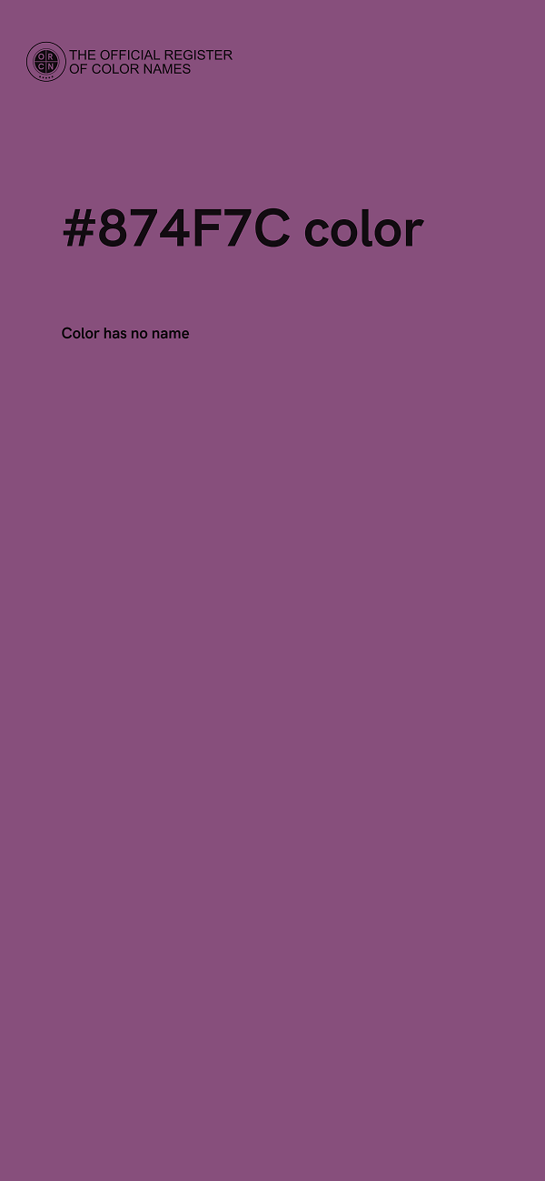 #874F7C color image
