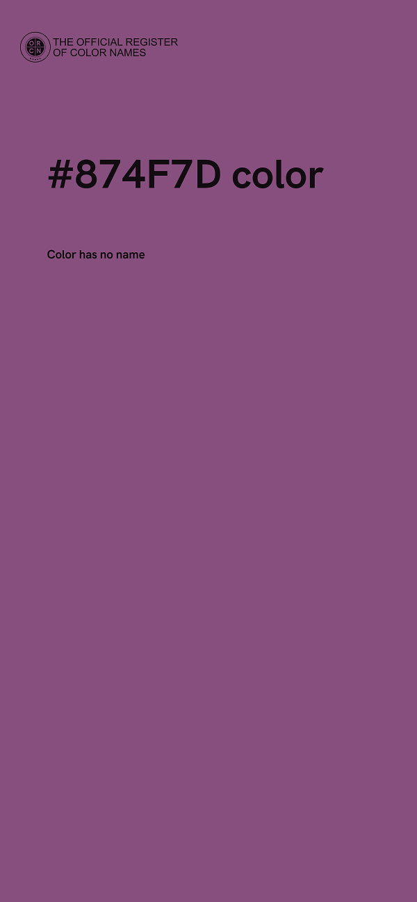 #874F7D color image