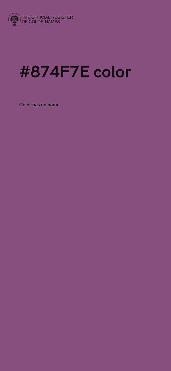 #874F7E color image