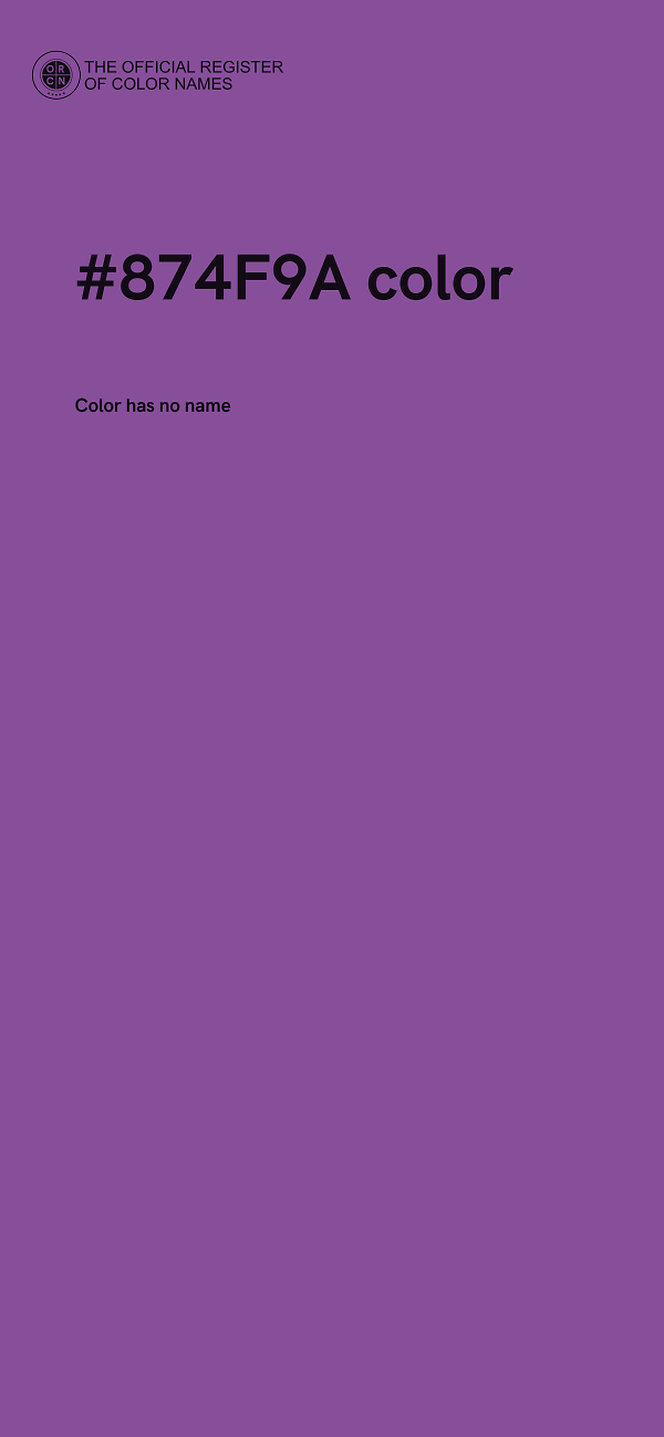 #874F9A color image