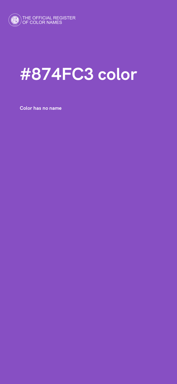 #874FC3 color image