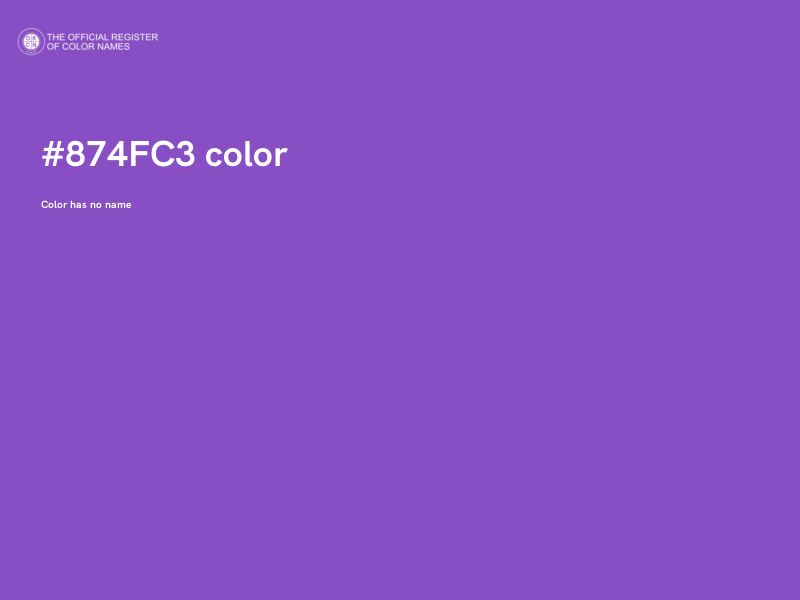 #874FC3 color image