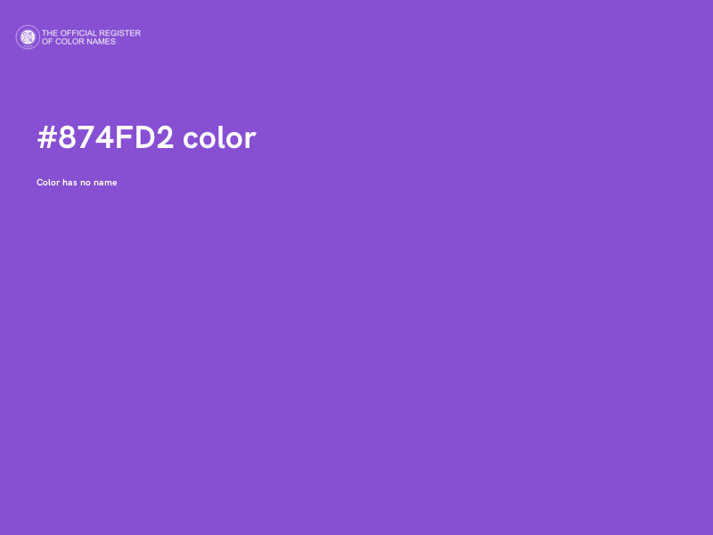 #874FD2 color image