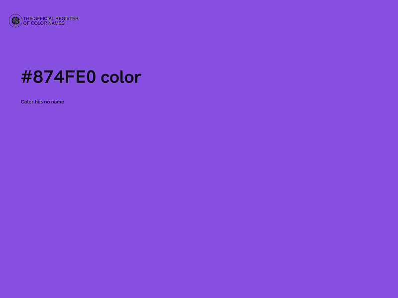 #874FE0 color image