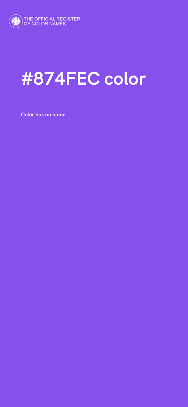 #874FEC color image