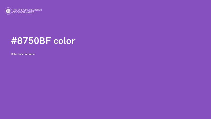 #8750BF color image