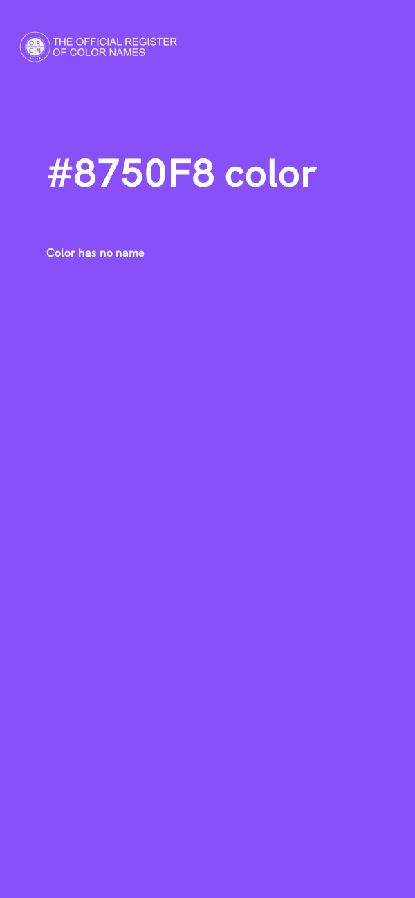 #8750F8 color image