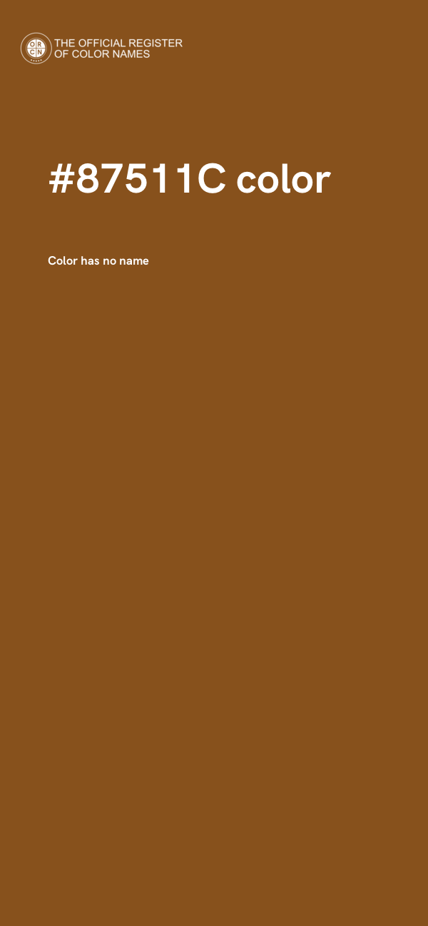 #87511C color image