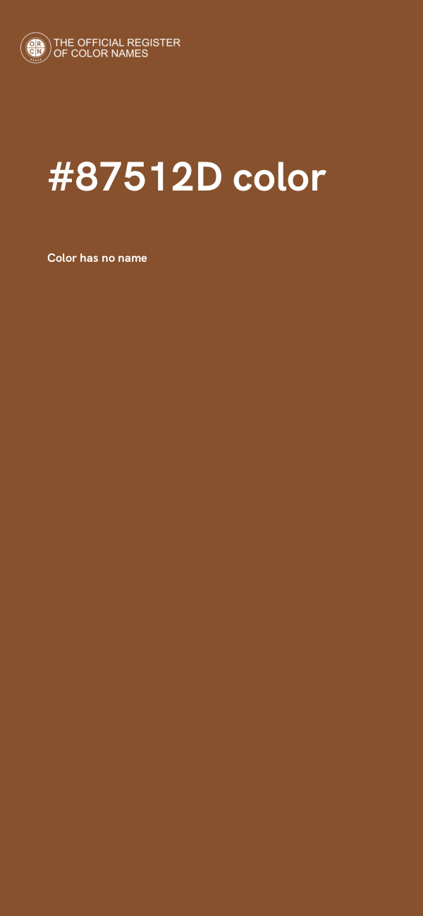 #87512D color image
