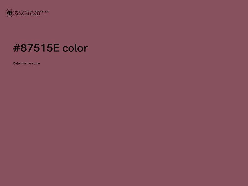 #87515E color image