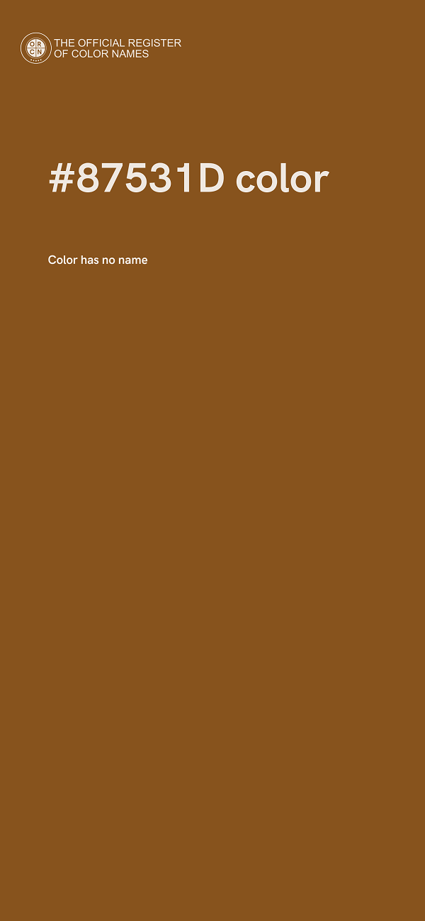 #87531D color image