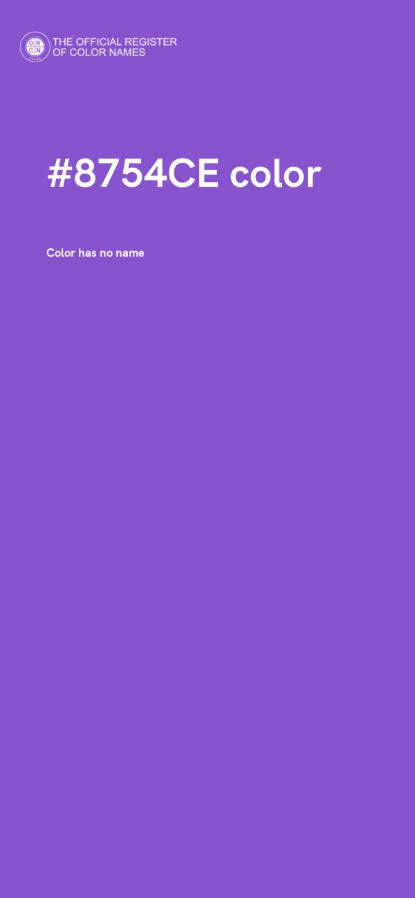 #8754CE color image