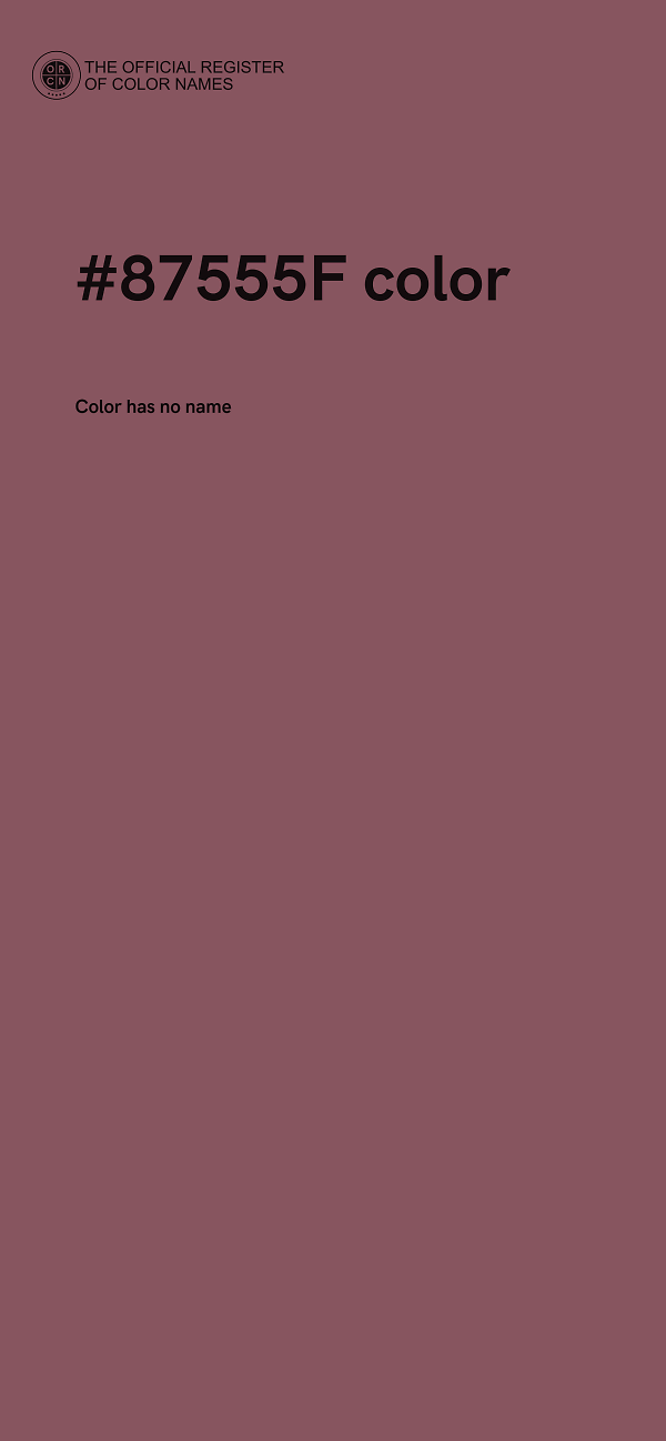 #87555F color image