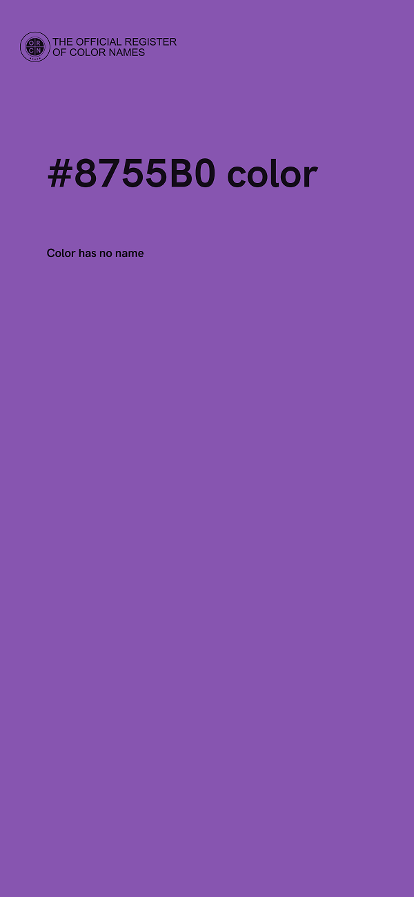 #8755B0 color image