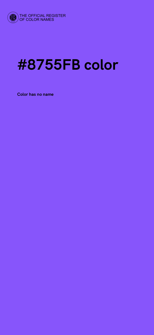 #8755FB color image
