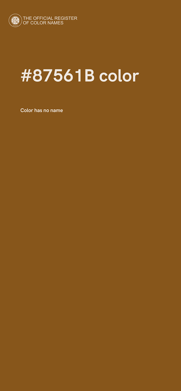 #87561B color image