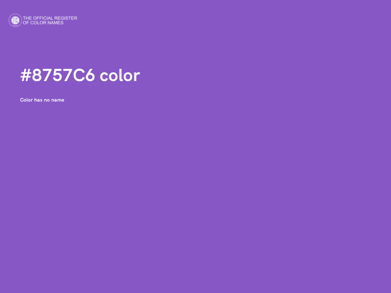 #8757C6 color image