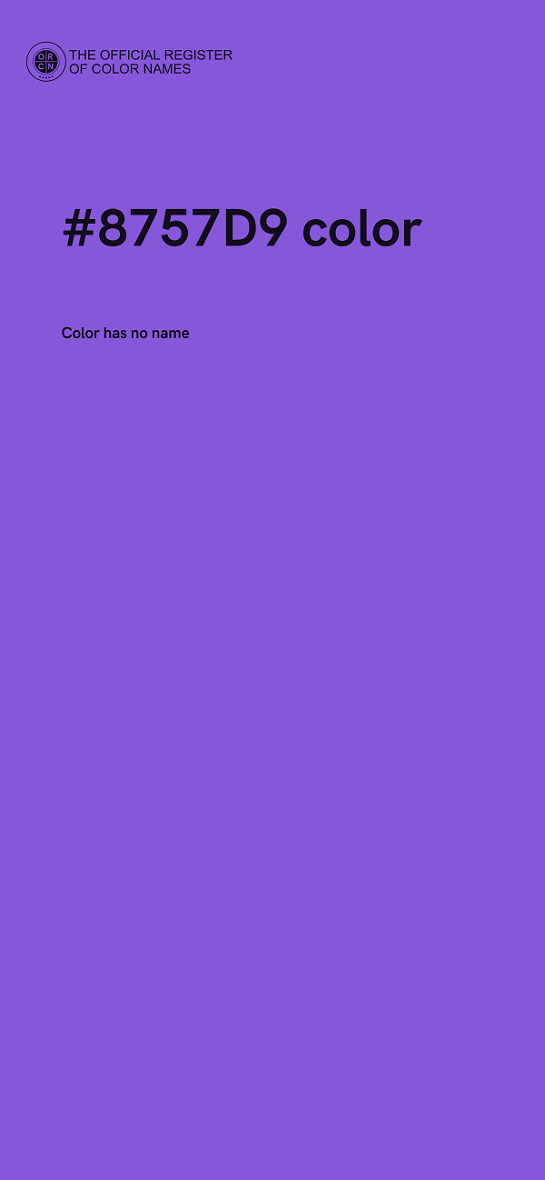 #8757D9 color image