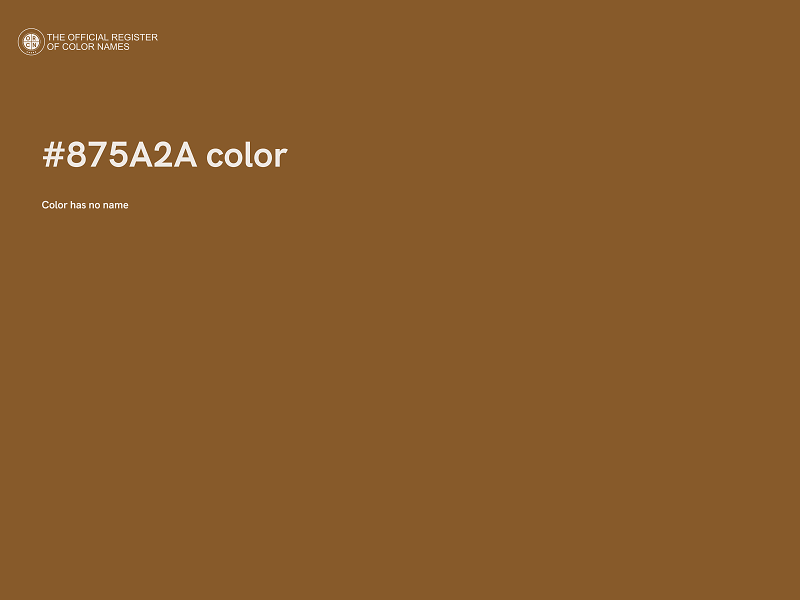 #875A2A color image