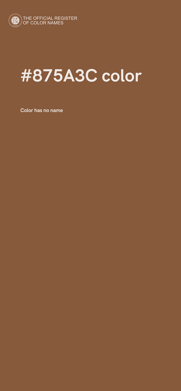 #875A3C color image
